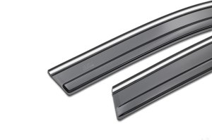 Toyota RAV4 Ventvisor - Husky Liners - Low Profile (4pc) - Smoke with Chrome Trim - `19-`24